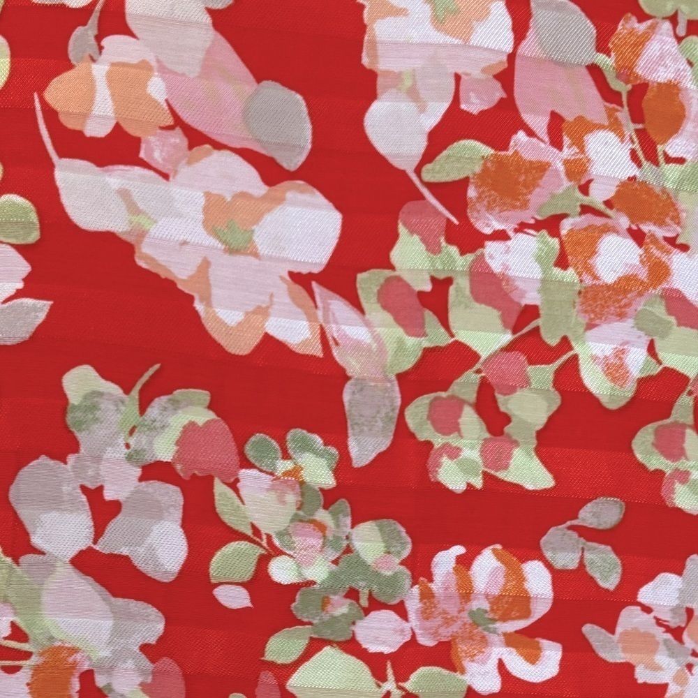 90s J JILL WRAP DRESS TANGERINE FLORAL TWEE DELICATE LIGHT COTTAGECORE SZ MP - Picture 11 of 13